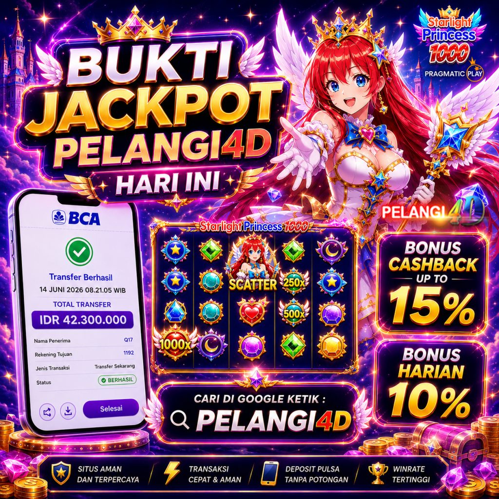 BUKTI JACKPOT KEMENANGAN SLOT PRAGMATIC PLAY 14 JUNI 2026