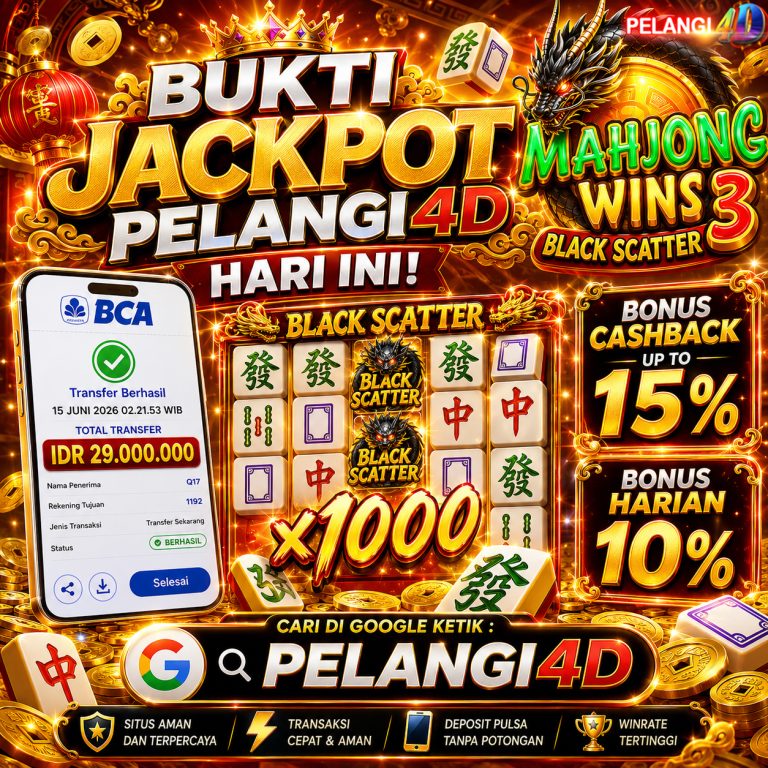 BUKTI JACKPOT KEMENENAGAN SLOT PRAGMATIC PLAY 15 JUNI 2026
