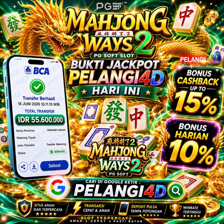 BUKTI JACKPOT KEMENENAGAN PG SOFT SLOT GAME 18 JUNI 2026